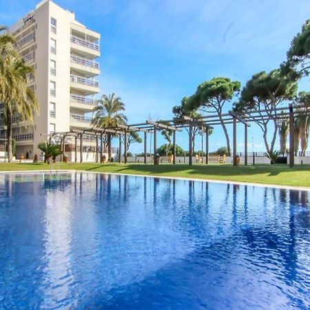 Beachfront Apartment With Pool And Garden S Abanell Blanes Zewnętrze zdjęcie